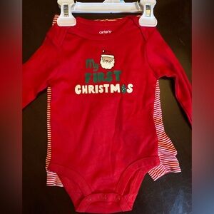 My First Christmas Baby Onesie Outfit